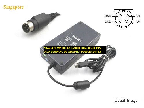 *Brand NEW* 180W AC DC ADAPTER DELTA 19V 9.5A 0A001-00260500 POWER SUPPLY